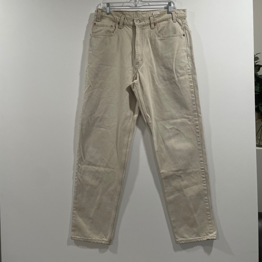 Vintage Levis 550 Relaxed Fit Jeans Mens 36x34 Off‎ White Made in USA